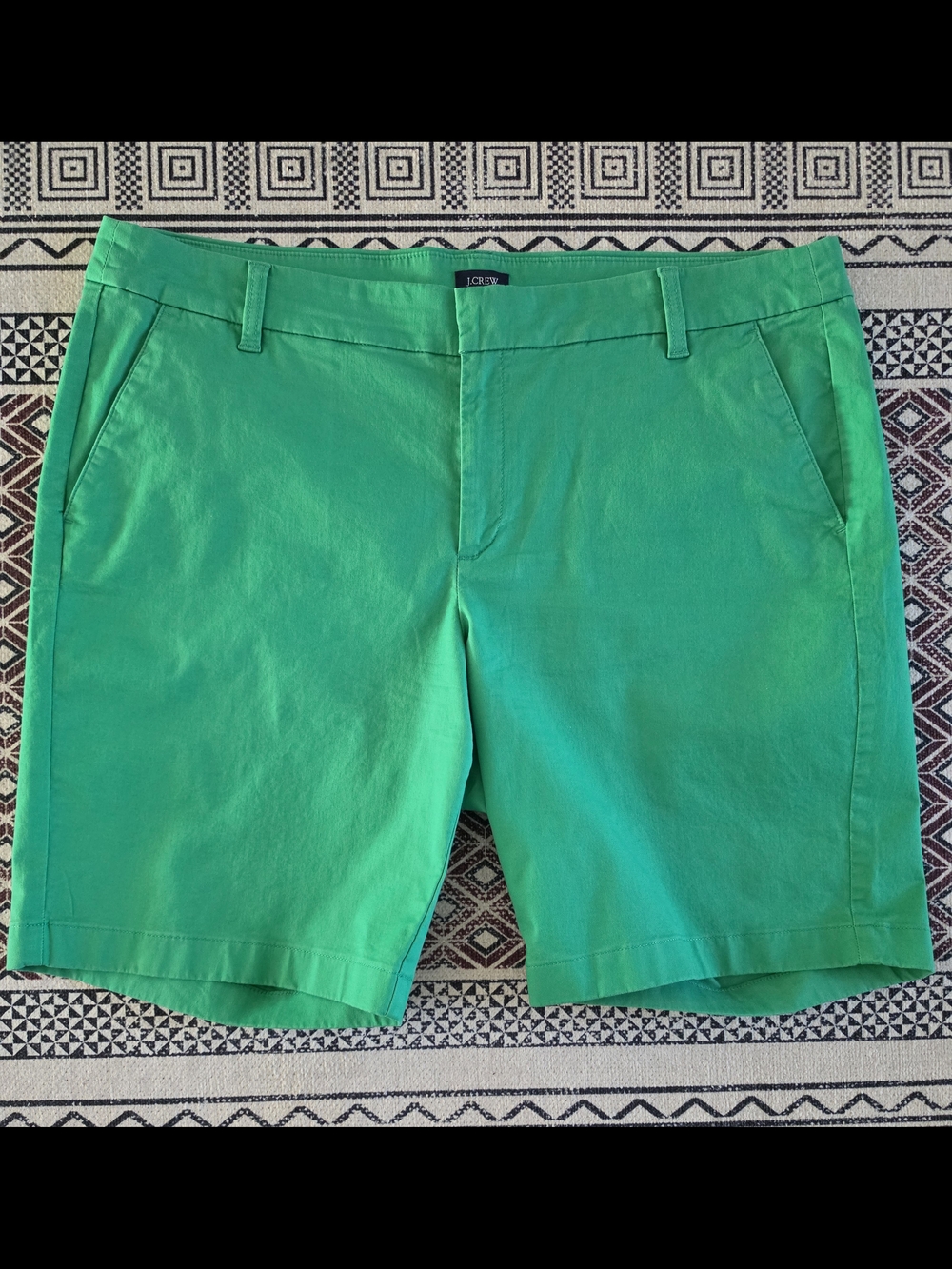 J. Crew Bright Green Women's 9" Chino Bermuda Shorts